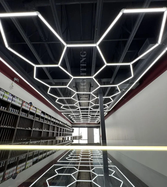 The Most Popular Hexagonal Light Workshop Lights for Gym Ceiling Light for Car