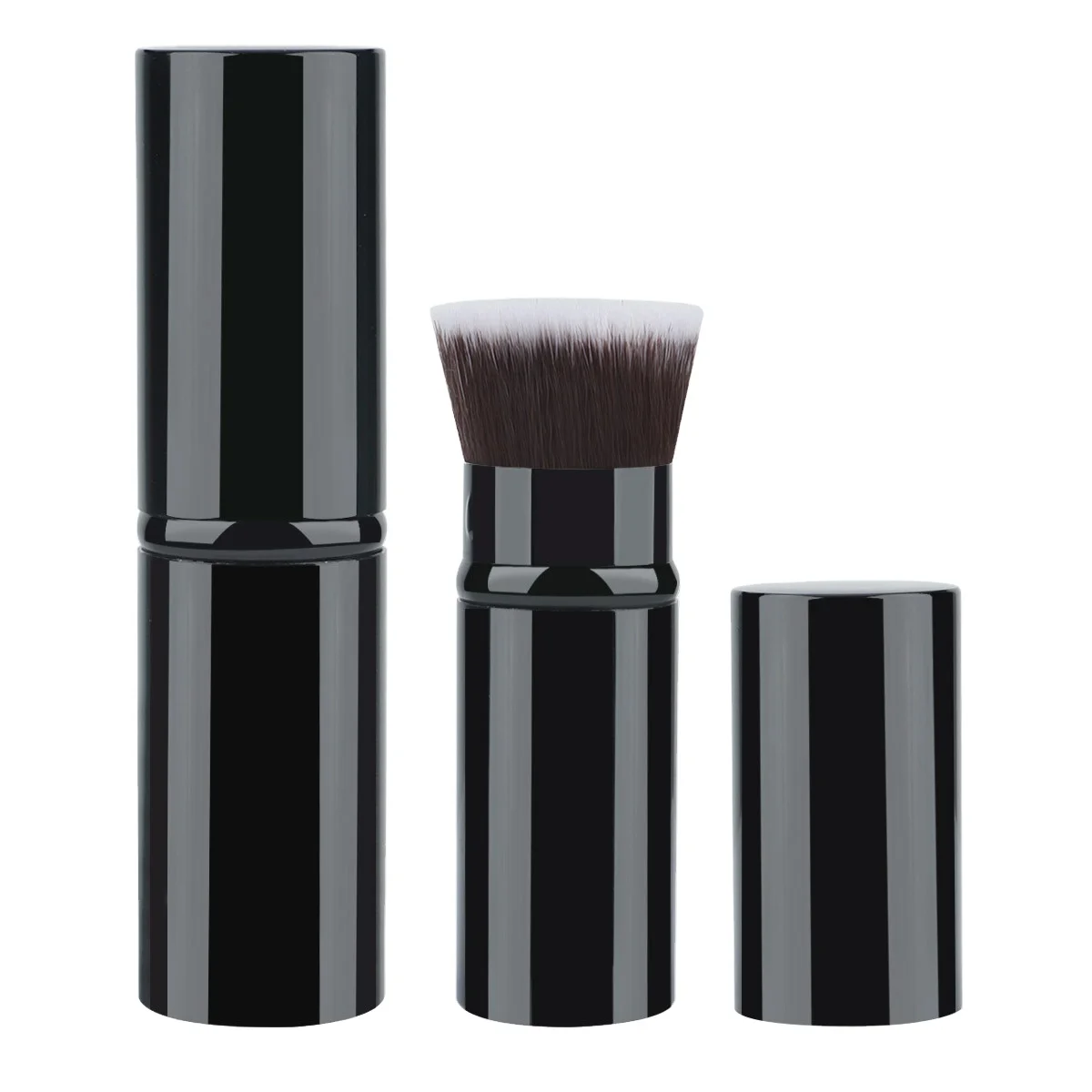 Msq New Fashion Mini Kabuki Makeup Brush Square Single Retractable Blusher with Concealer Handle Position