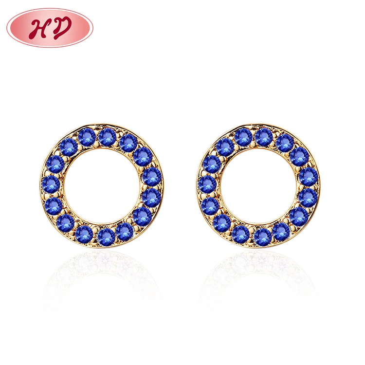 Fashion Jewelry 2022 Wholesale Circle Stud Earring Mini Women Ear Studs