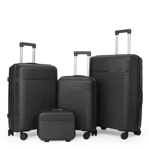 Wholesale 3/4 Piece Trolley Spinner Luggage Set Durable Business Style Travel Suitcases Quality Business Luggage