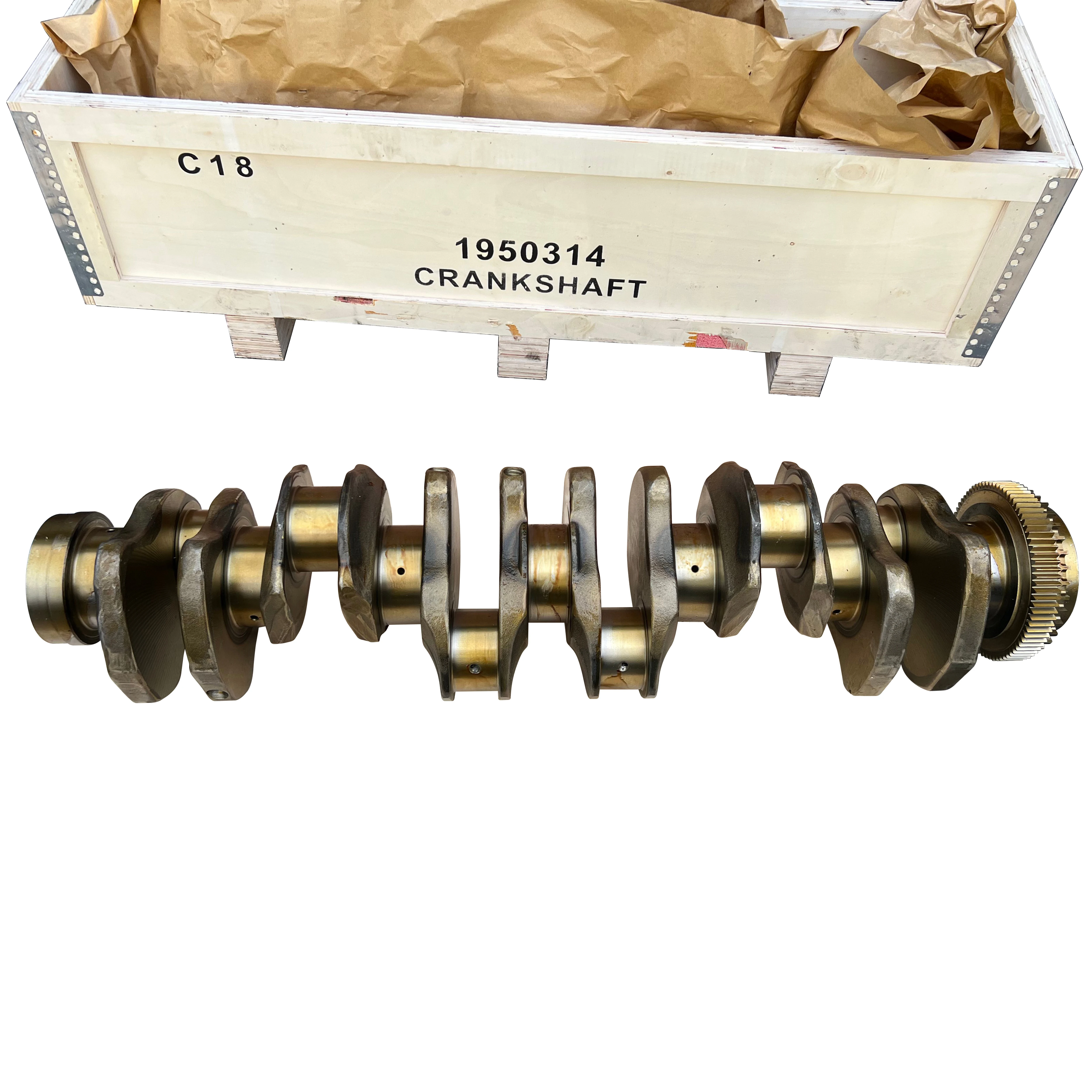 C18 C-18 Crankshaft 1950314 195-0314 for Caterpillar Diesel Engine Spare Parts - Gupta Tractor Spares Co.