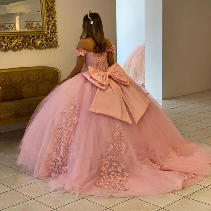 knee length dresses for ladies Gorgeous Ball Gown Light Pink Beading Prom Dresses, Strapless Quincean –  cherishgirls