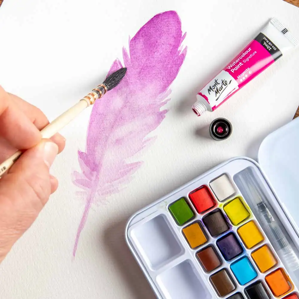 MONT MARTE Ensemble De Pinceaux De Détail Et De Liner, Bois