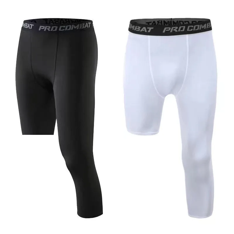 Men's Leg Compression Tights Pants Base Layer Cool Dry Sports Tights Leggings Yoga Pants Men266_voghion.com