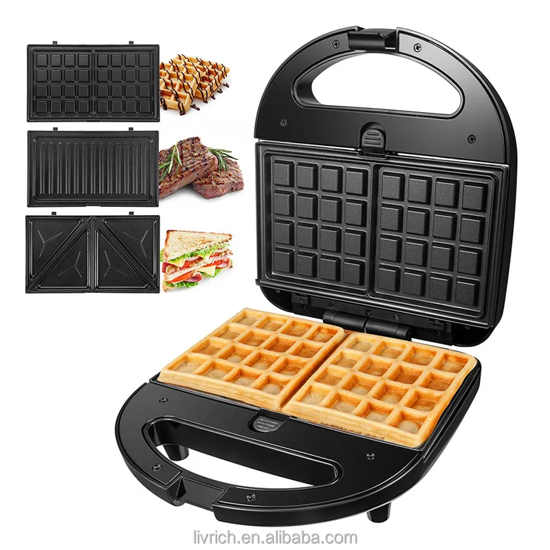 2023 Sandwich Maker Cake Mini Ceramic Waffle Iron Health Bbq Grill Pop