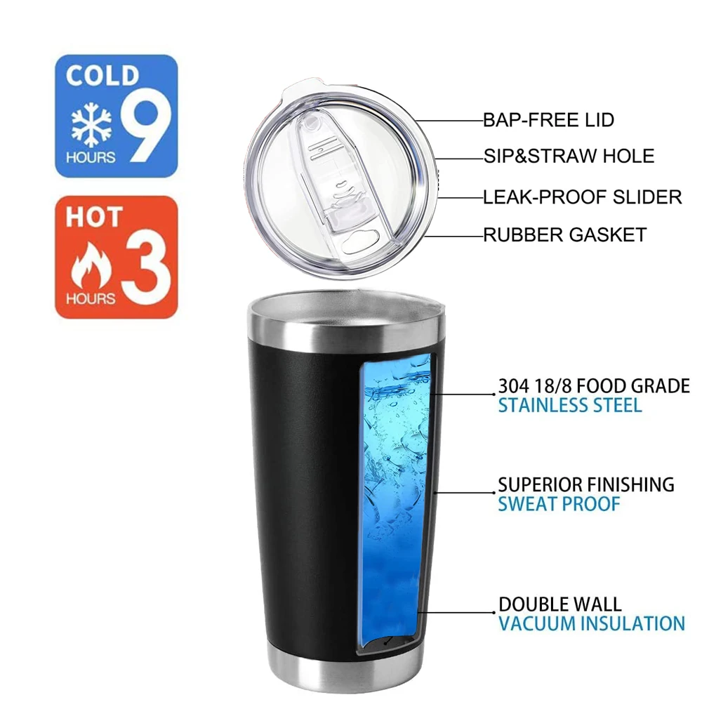 Mugs Manufacturer Thermos Coffee Cup Vacuum 20oz Coffee Tumbler Double Wall  Vacuum Insulated Travel Cups Stainless Steel Tumble| Alibaba.com
