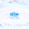 clear jar with blue cap