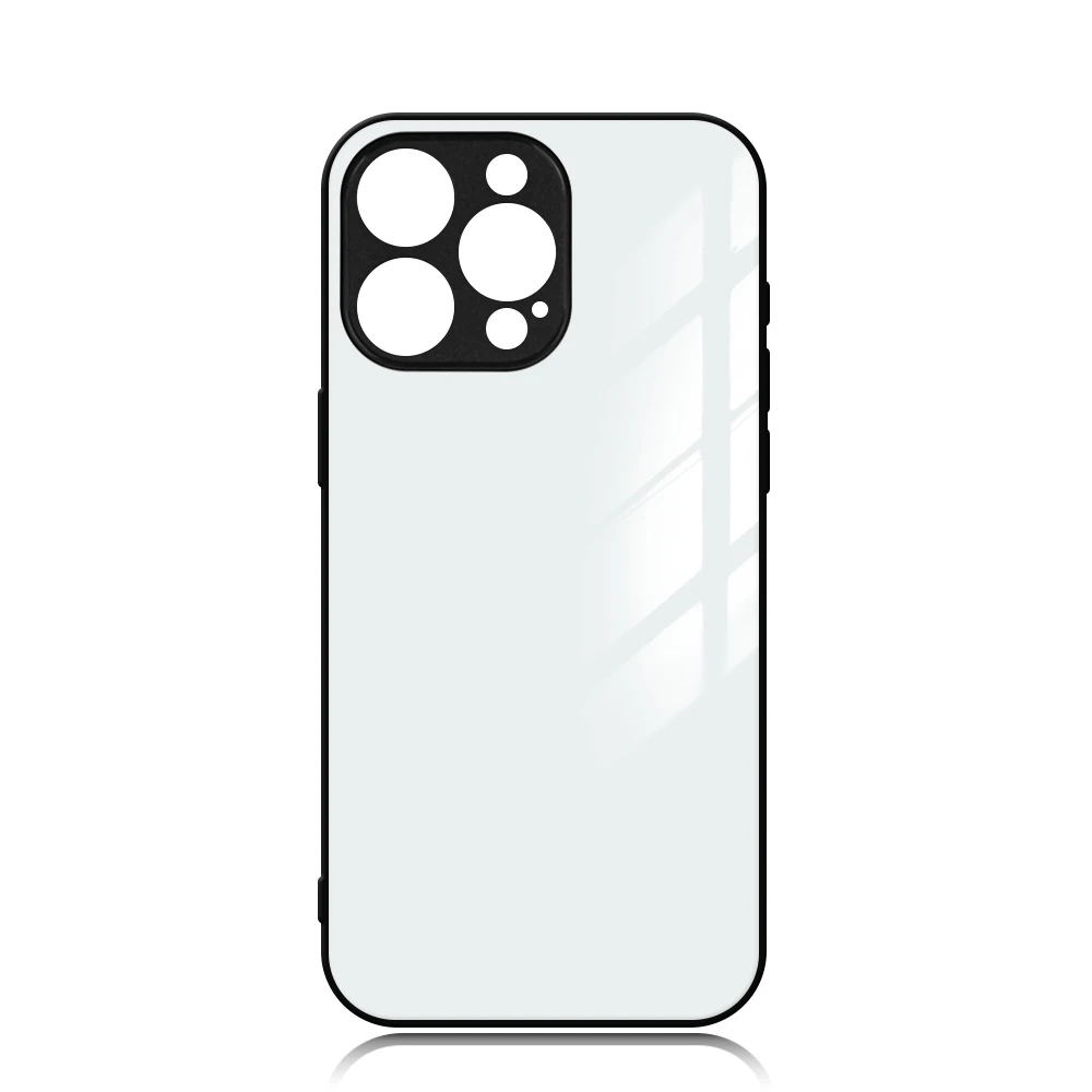 Blanks Custom Design 2d TPU Glass Sublimation Phone Cases Wireless Charge Cover for Iphone 15 14 Pro Max With Small Camera Hole
