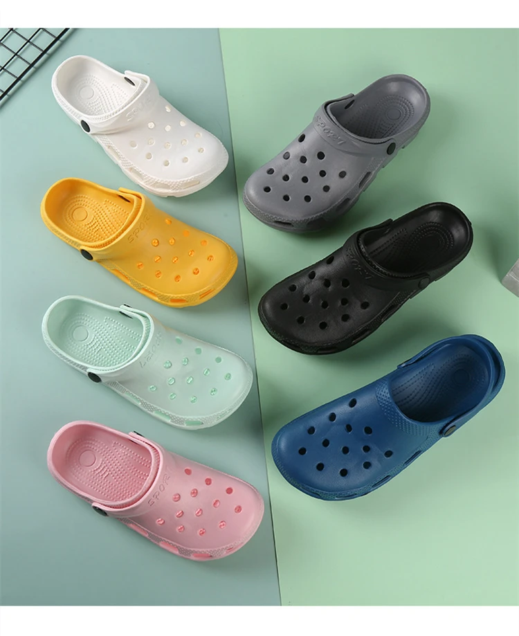 2023 Designer Mens Outdoor Nonslip Waterproof Eva Croc Sandals Womens