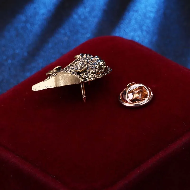 Designer Vintage Leopard Head Brooch - Stylish Jewelry