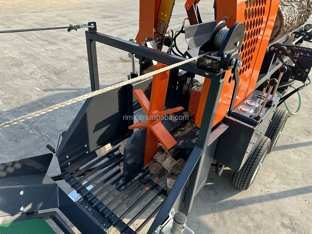 RIMA 30 Ton Automatic Firewood Processor Hydraulic Wood Splitter ...