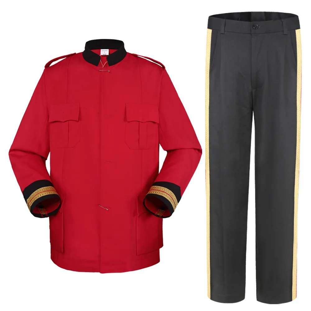 XINXING Custom Ceremonial Clothes Set Ceremonial Band Costume Honor Guard Uniform Red Long Sleeve Ceremonial Uniform