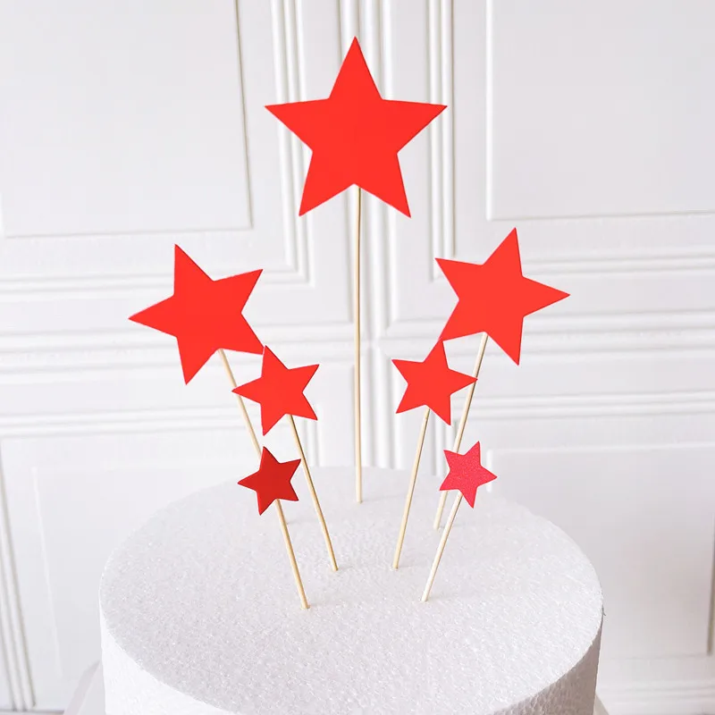 Buy Dacitiery20 Pcs Stars Cake Toppers Stars Glitter Cake Decorating Toppers  for Birthday Cake Decorations Wedding Cake Topper Online at desertcartINDIA