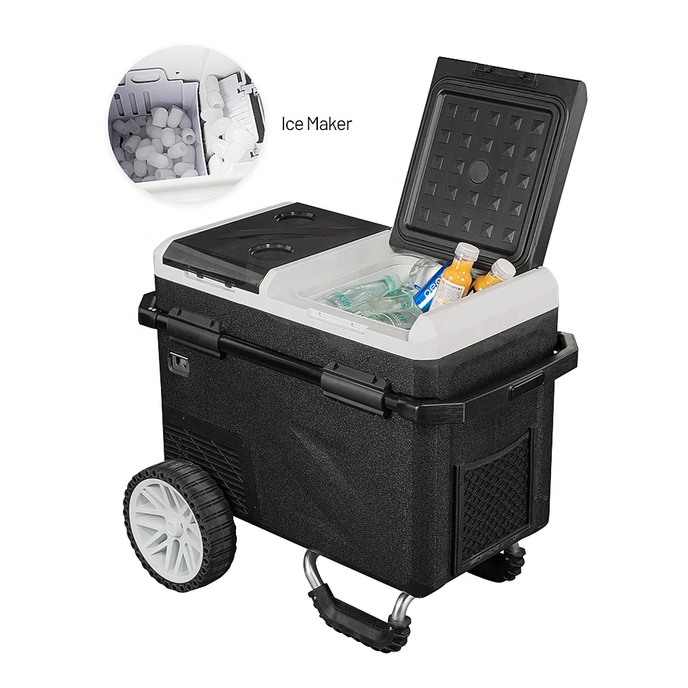 Alpicool 2 in I Design IC36W 36L Fast Cooling  Portable Electric Cooler 12V Mobile Refrigerators Mini Car Fridge With Ice Maker