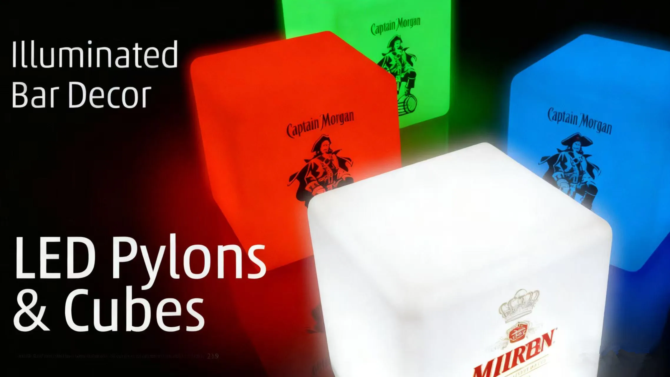 New Function Cordless Led Cube with Logo Display Outdoor Advertising ...