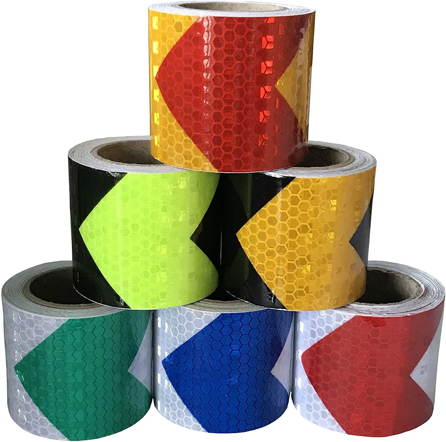 50MM*36M Arrow Sticker Night Safety Reflective Warning Conspicuity Tape 