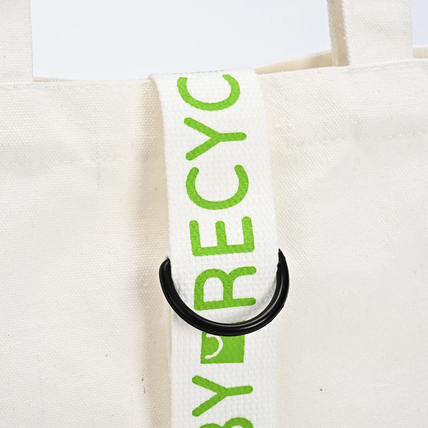 Large Cotton Tote Bag for Women Recycled Daily Carry for Work and Shopping Cute Letter Design Reusable Handbag supplier