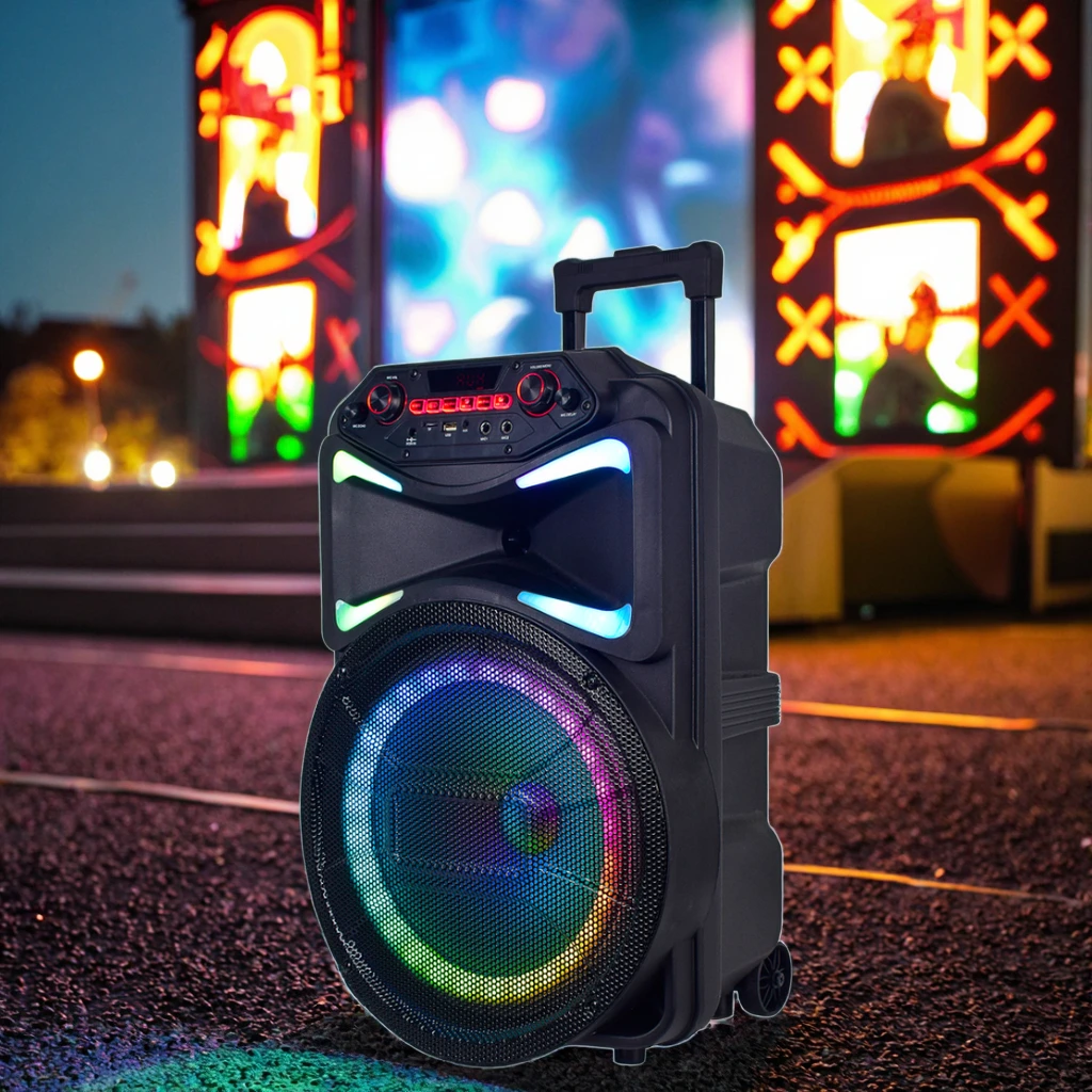 AILIPU Custom Own Mold 12 Inch Portable Subwoofer Bazooka Speaker with Fm Radio Sound bar with Subwoofer