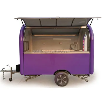 Europe most fashionable food trailer fast food truck with COC/CE shanghai silang FOOD CART