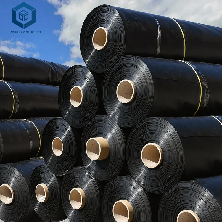 Водонепроницаемая полиэтиленовая подкладка высокой плотности геомембраны Hdpe для пруда креветочной фермы Геомембрана