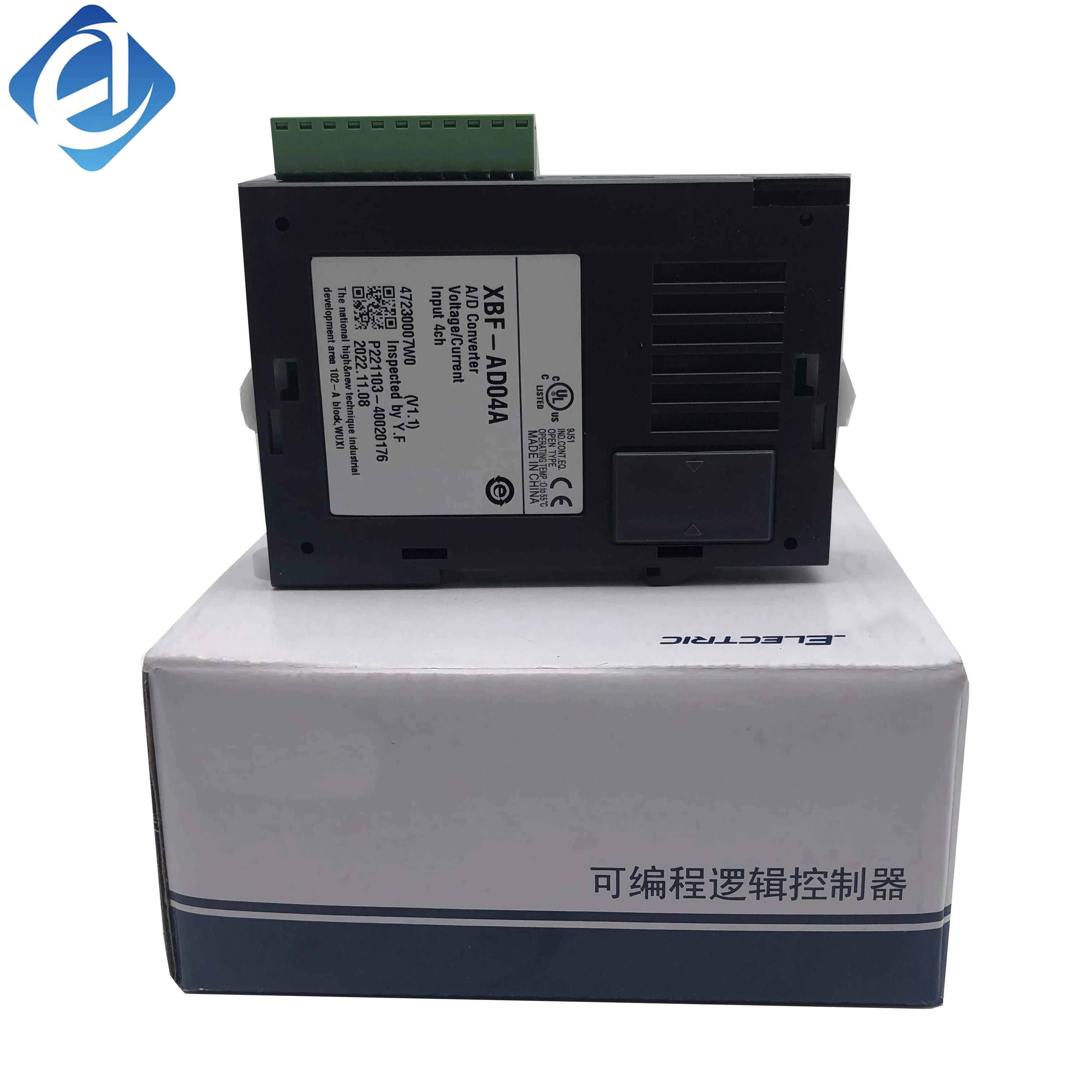 New Original XBF-AD04A XGB series analog input module with 4 channels. It collects analog voltage and current signals from sensors and transmitters, converting them into digital data for PLC processing. Featuring high conversion precision 