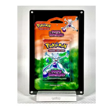 Pokemon Booster BLISTER Pack CASE Protective acrylic Magnetic display Case