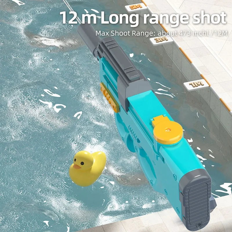 子供のための夏のP90電気水鉄砲大人自動水鉄砲大容量スーパーソーカー