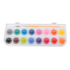 Water Color Paint Set for Kids Bulk in 16Colors Watercolor Palette Painting Brush for Watercolor Acrylic Oil Painting