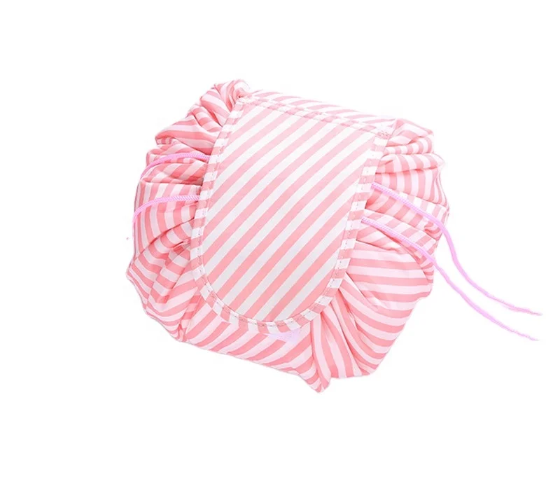 Passed the social verification and Reach testing of materials provides test reports multicolor printing drawstring makeup bag