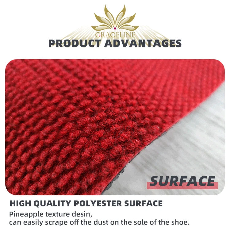 Indoor Outdoor Floor Mat Machine Made Novelty Exercise Nonwoven Super Absorbs TPE Backing Carpet Mat Outdoor Carpet(图3)