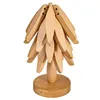 Cinq morceaux de bois de hêtre
