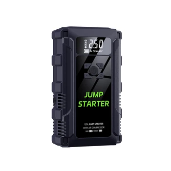Portable Car Jump Starter and Air Compressor Auto Starter Emergency Jump Booster Starter with Tire Inflator Power Bank