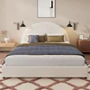 White + Boucle + Plywood+Queen Size