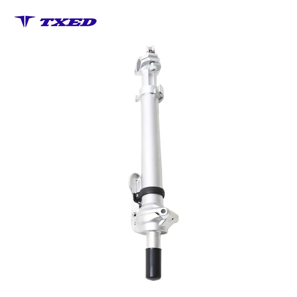 8° Right Fold Threaded Bicycle Stem ZHD-YW9 25.4x65mm Lower Hole 38.1x265mm Shrunk Tube Bike Stem