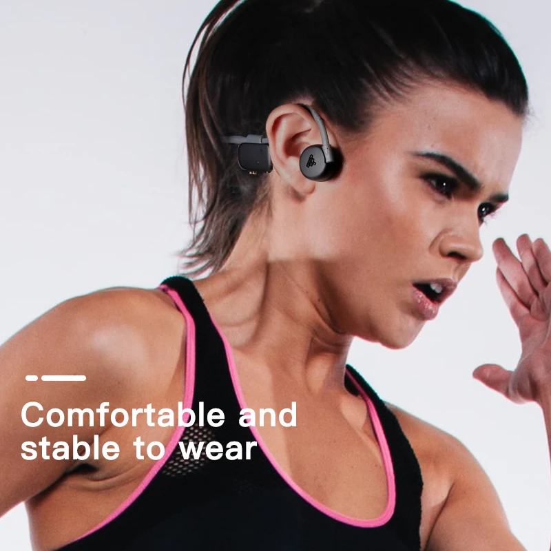 New Arrival Product Rechargeable Wireless Bluetooth Bone Conduction Earphone Bone Conduction Hearing Aid for Deafness Seniors