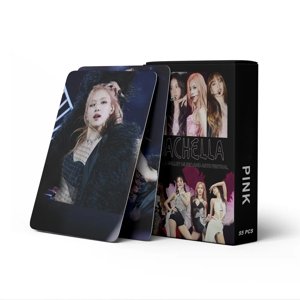 9 Models 55Pcs/Box Lomo Card K-pop Double Side Printing Pink Girls Lomo Card  for Music Fans