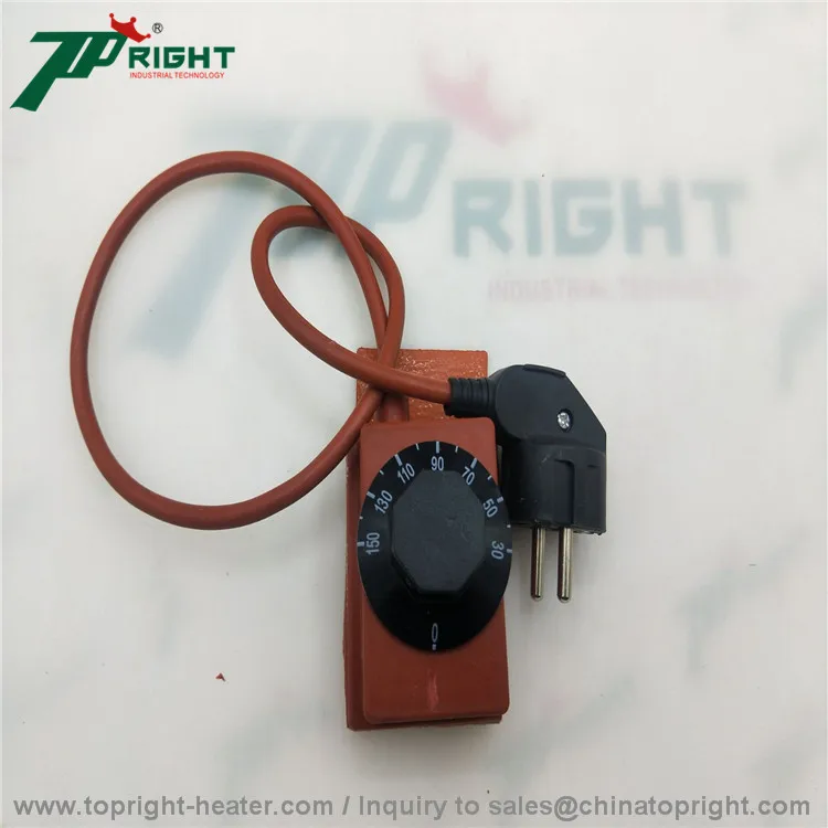 Mini Type Flexible Silicone Rubber Heater Pad with Adjusted Thermostat for diesel Engine