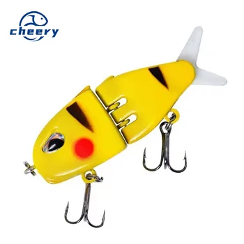 NEW 60cm 6.5g 2 Sections Glide Rattled Soft Tail Swimbait Large Saltwater Fresh Water Fishtail Hard Swimbait Fishing Lures Bait – Soft Lure – view 2
