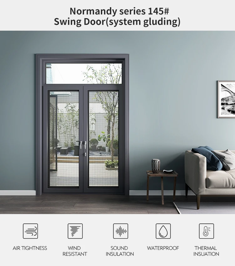 Aluminium French Swing Door