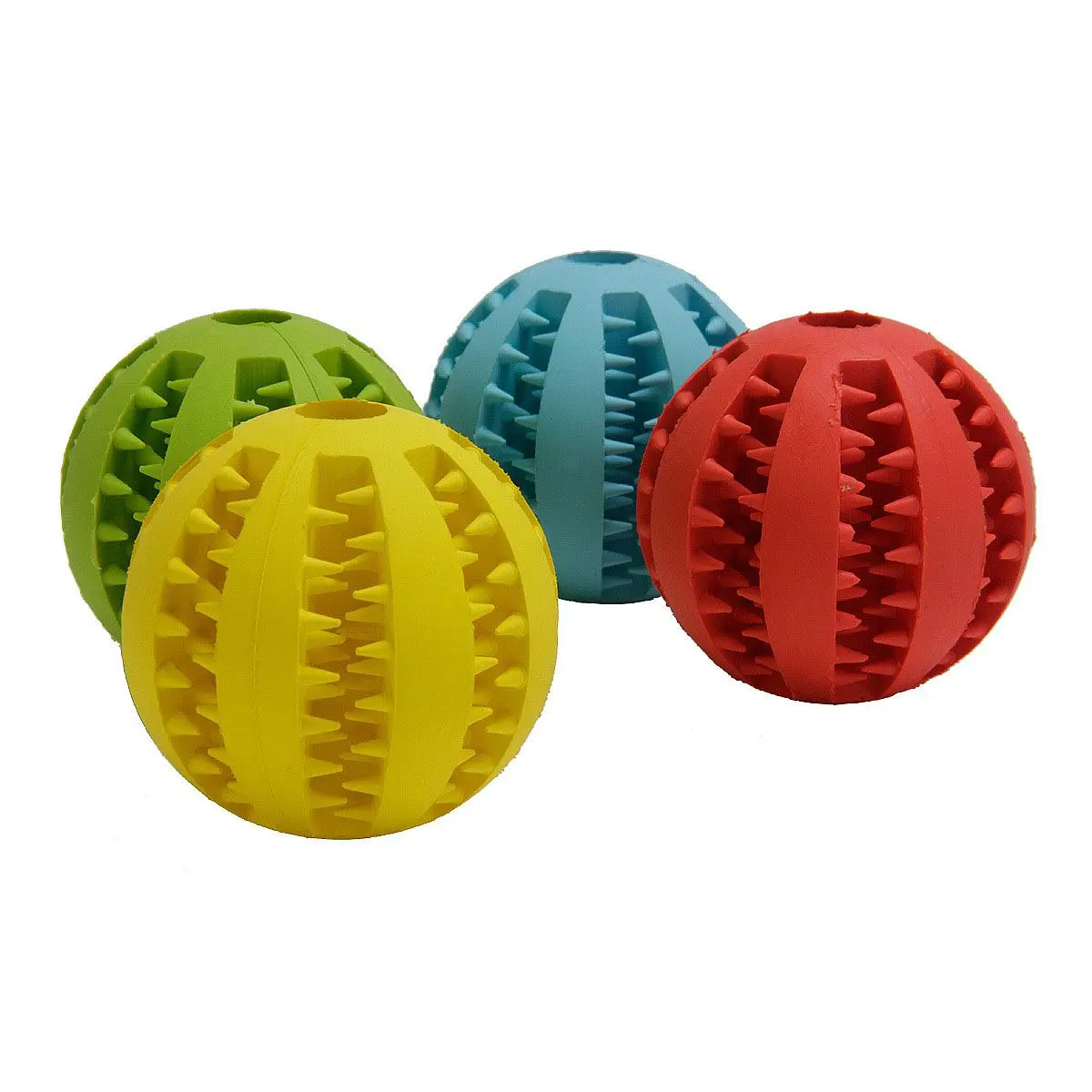 Pet Dog Toy Interactive Durable Soft Rubber Balls Nontoxic Bite