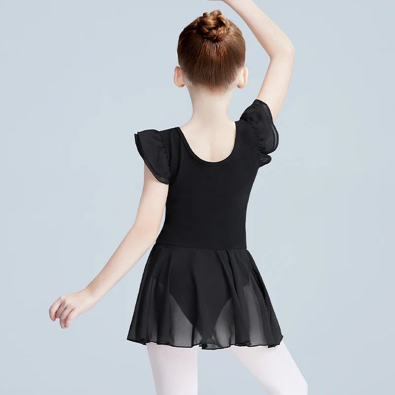 Ballet Leotards for Girls Ballet Dress Toddler Flutter Sleeve Dance  Leotards With Skirt