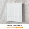 4 gang 1 way switch