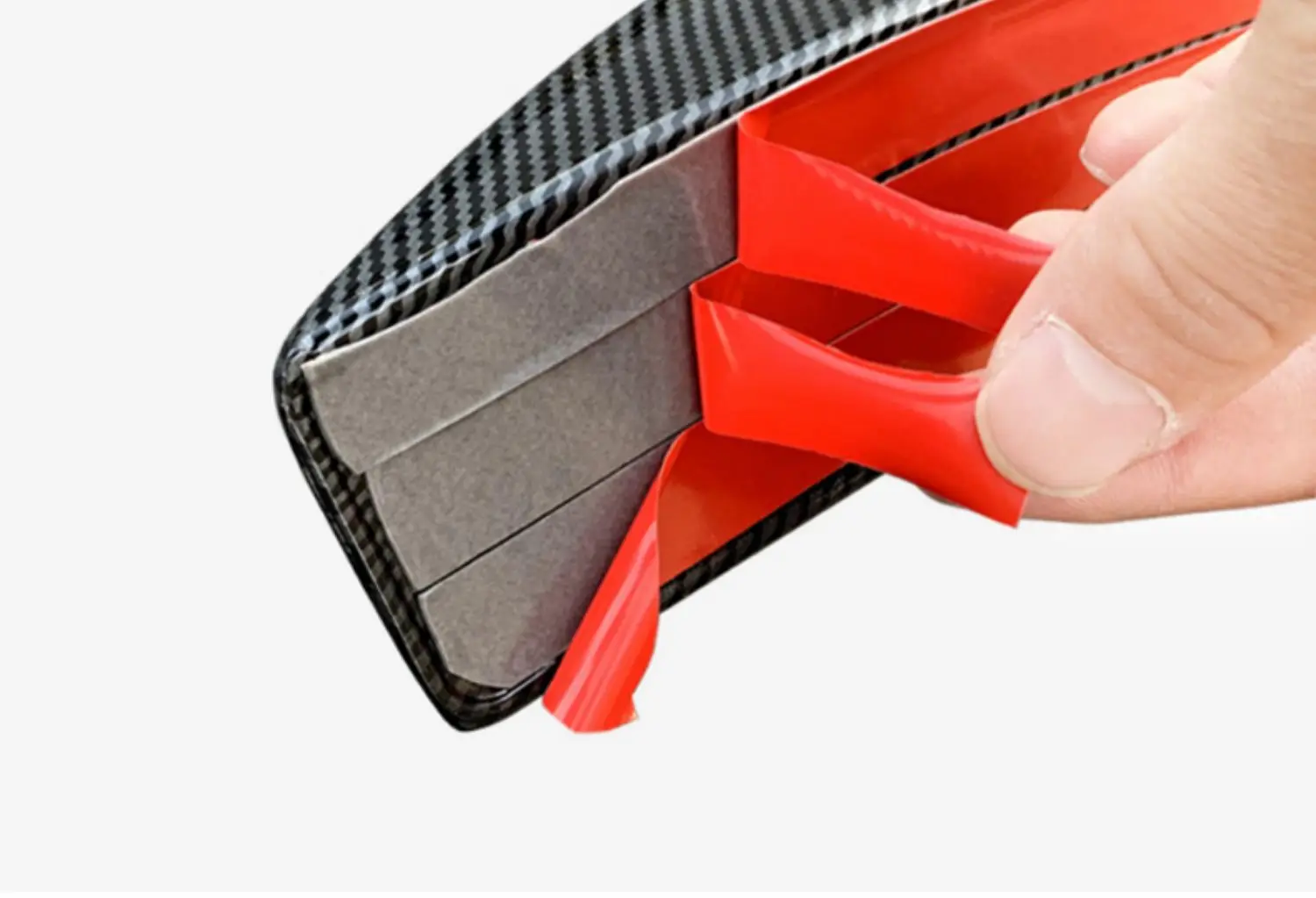 Abs Spoiler Gloss Black And Carbon Look Rear Wing Tail For Tesla Model