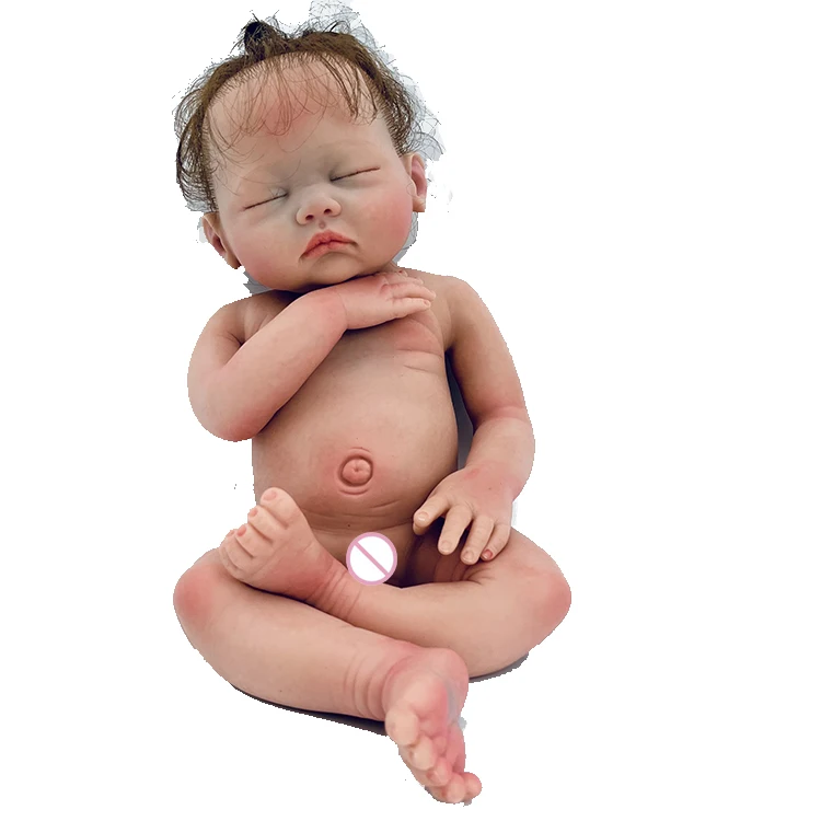 16 Inch Reborn Silicone Entier Unpainted Bebe Pеборн bébé Reborn Doll Kits  Full Body Silicone Boneca Reborn Corpo Silicone