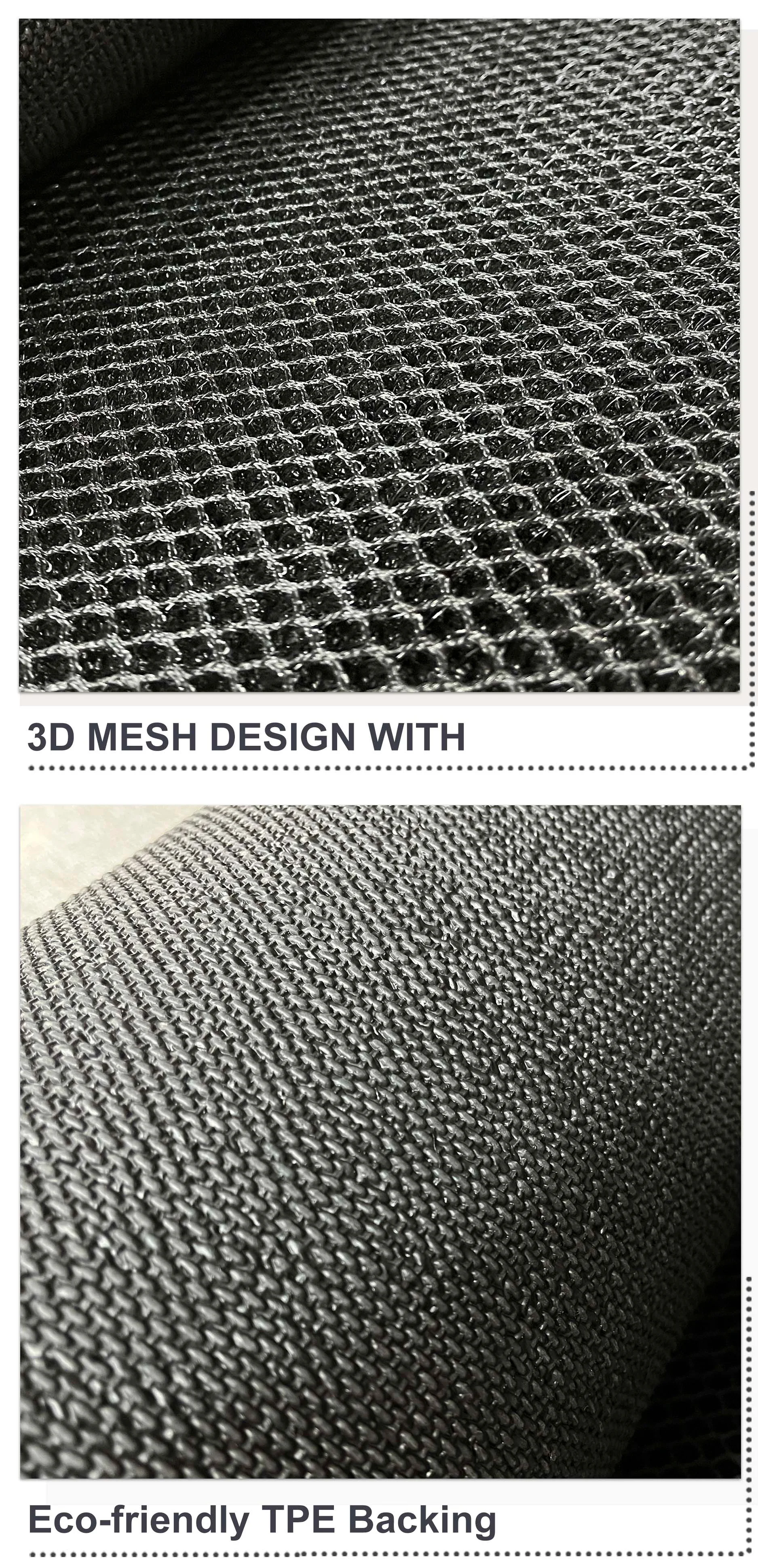 Factory Wholesale Good Quality Anti Fatigue TPE 3D Mesh Customizable Floor Mat Roll for Outdoor Machine Made PET Carpet(图4)