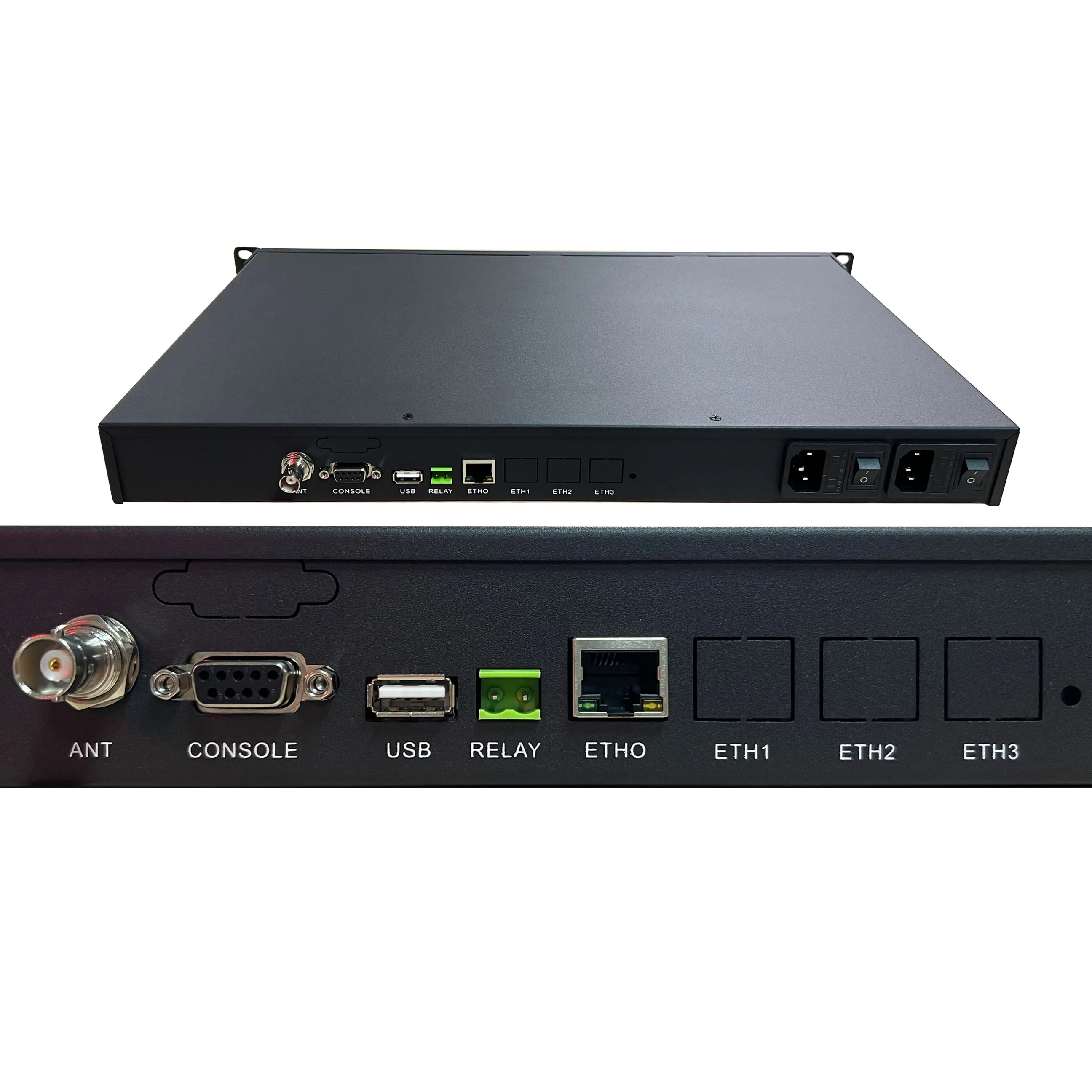 GPS NTPネットワークタイムサーバー、オプションのRubidiumクロック