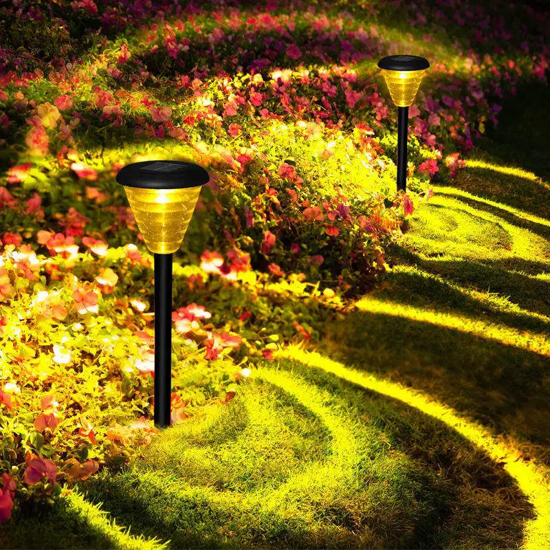 2022 New Design IP65 Waterproof Outdoor Landscape Decorative Lawn RBG LED Solar Garden light Pathway Lights manufacture