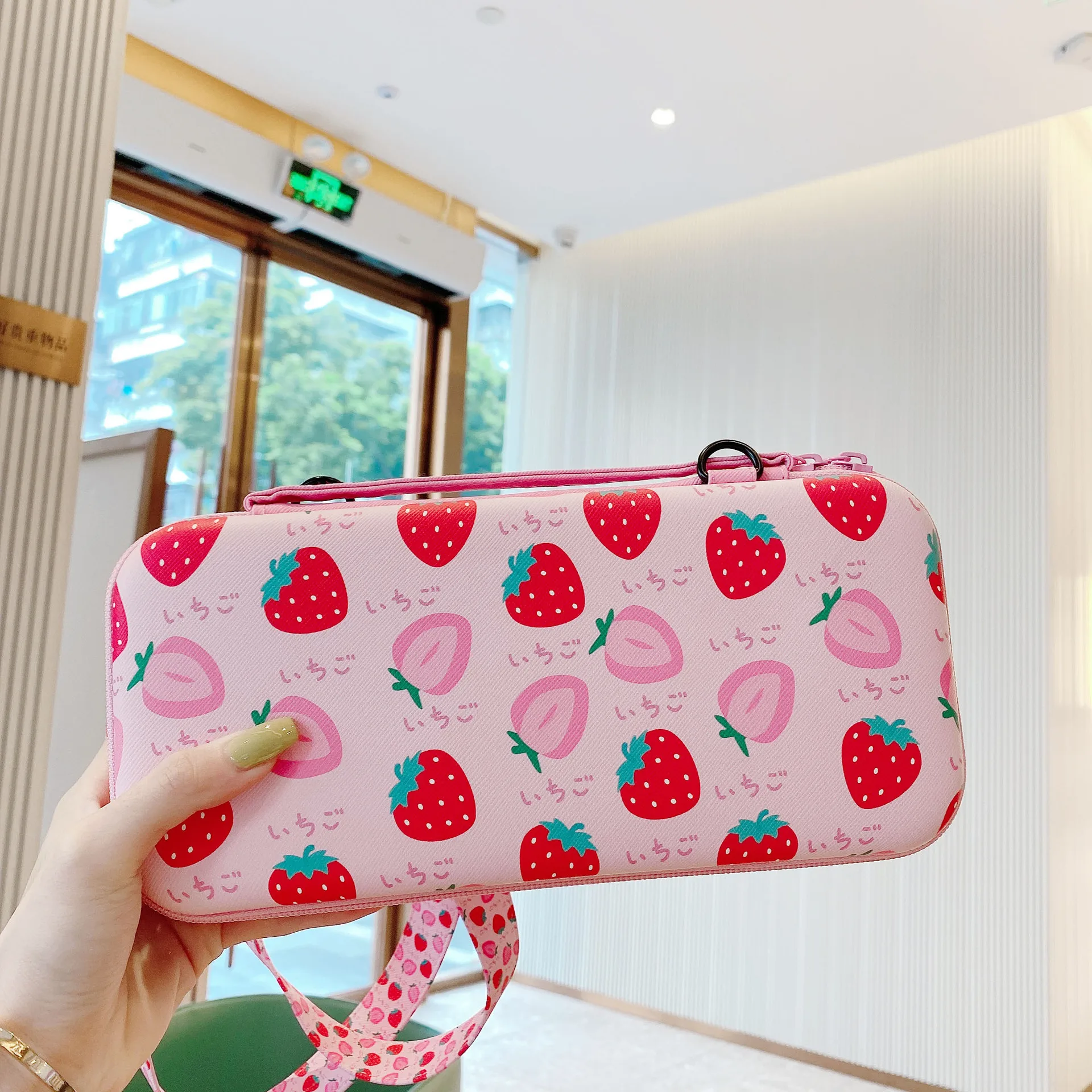 Fashion style cute girls bag Eva hard storage case for nintendo switch console bag