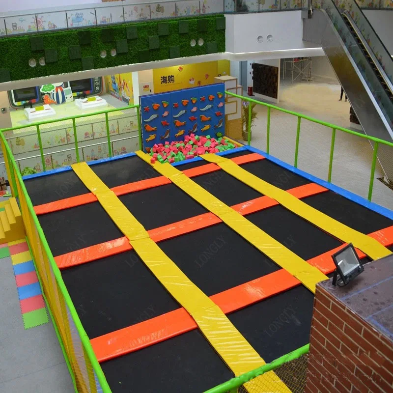 Customizable Rectangular Trampoline Park Indoor