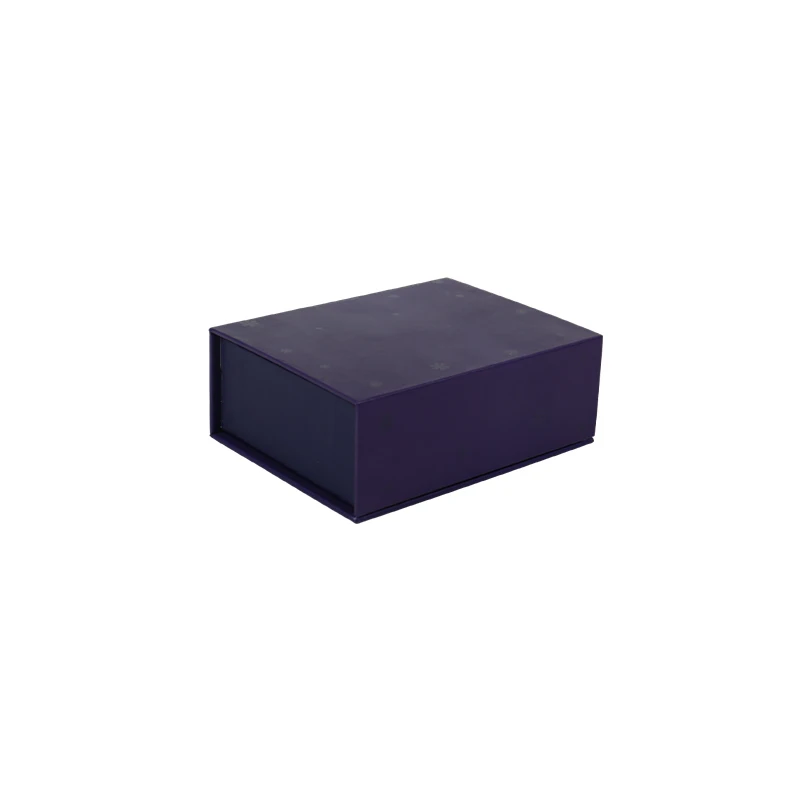 Luxury Foldable Floding Black Magnetic Gift Packaging Box for Perfume UV Coating and Embossing Square Shape with Square Lid